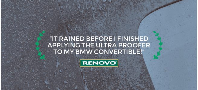 It Rained Before I Finished Applying The Ultra Proofer To My Bmw Convertible Top Tips From Renovo S Soft Top Doctor